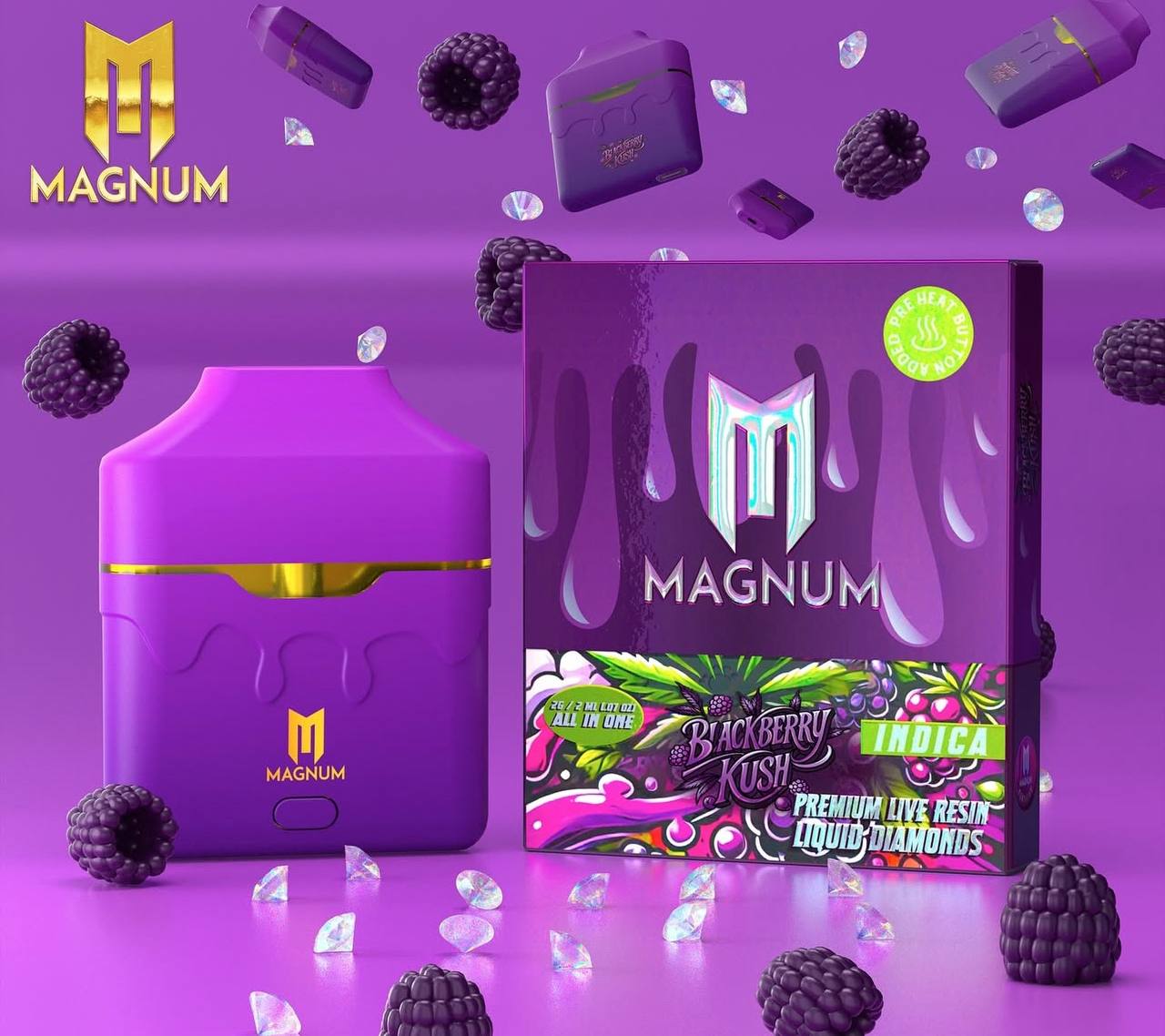 Magnum Disposable Blackberry Kush 